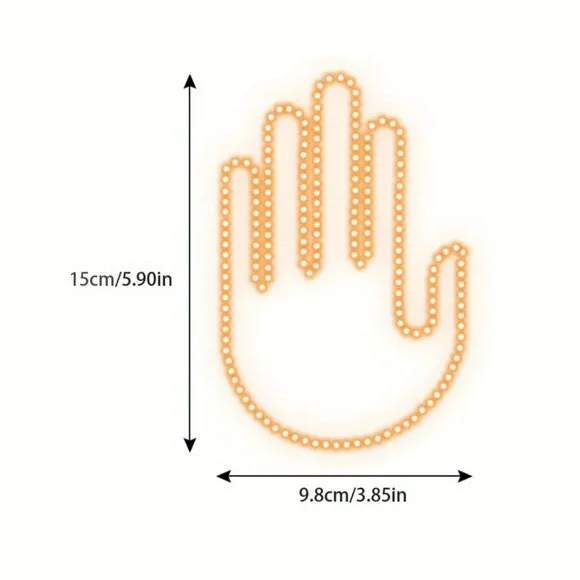 Car Truck 4 Hand & Finger Gestures Light Up Remote Control Windows NEW IN BOX - Picture 10 of 10